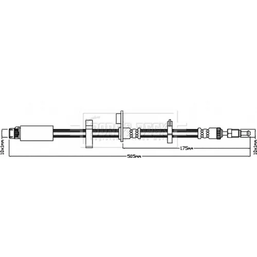 Brzdová hadica BORG & BECK BBH7984