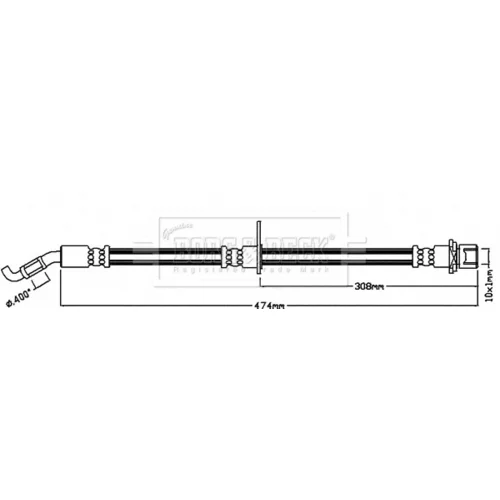 Brzdová hadica BORG & BECK BBH8045