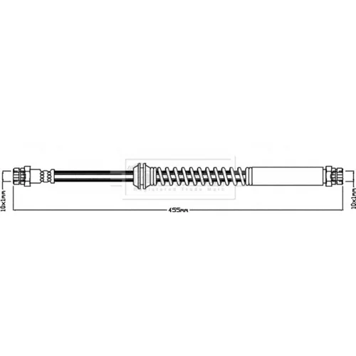 Brzdová hadica BORG & BECK BBH8282