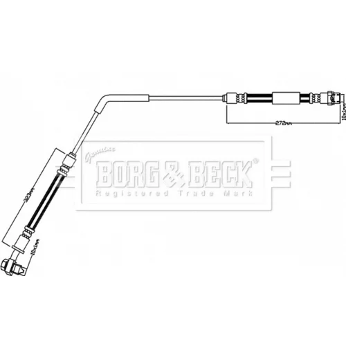 Brzdová hadica BORG & BECK BBH8498 - obr. 1