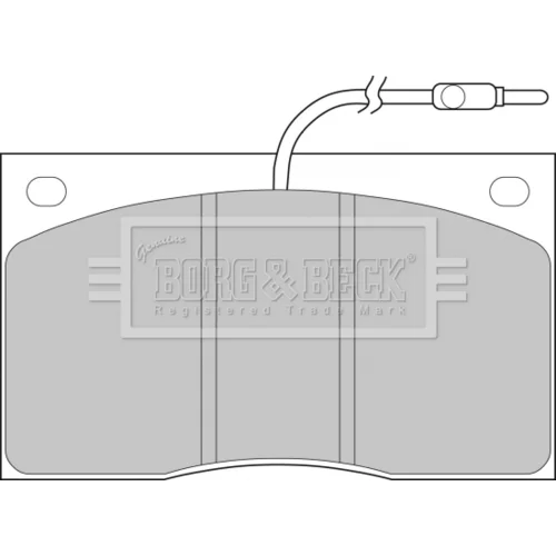 Sada brzdových platničiek kotúčovej brzdy BORG & BECK BBP1065