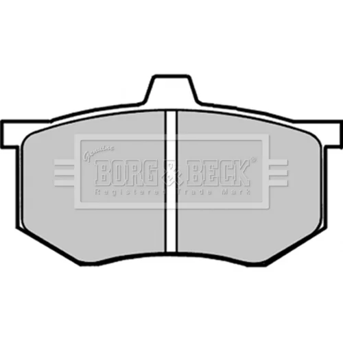 Sada brzdových platničiek kotúčovej brzdy BORG & BECK BBP1275