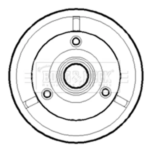 Brzdový bubon BORG & BECK BBR7074