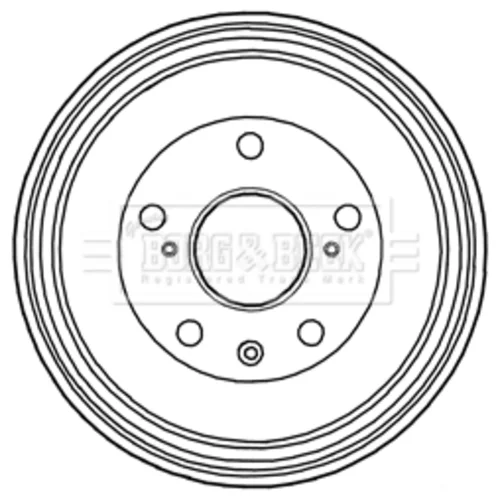 Brzdový bubon BORG & BECK BBR7220