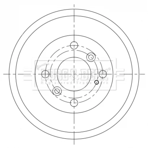 Brzdový bubon BORG & BECK BBR7263