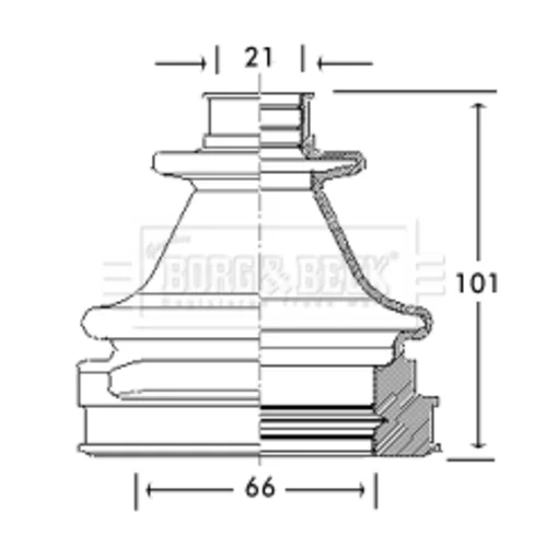 Manžeta hnacieho hriadeľa - opravná sada BORG & BECK BCB2769