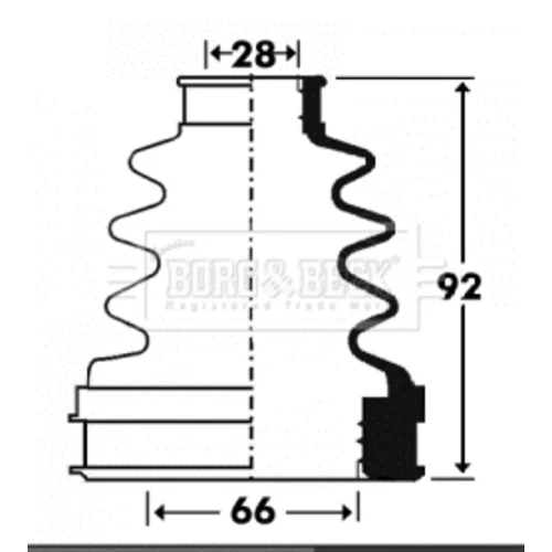 Manžeta hnacieho hriadeľa - opravná sada BORG & BECK BCB2900