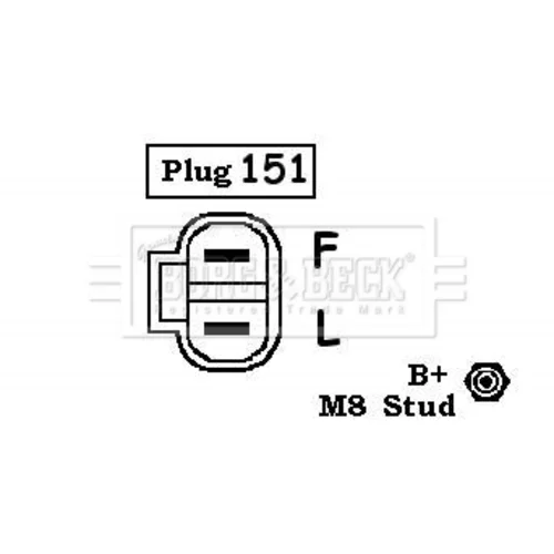 Alternátor BORG & BECK BBA2494 - obr. 2