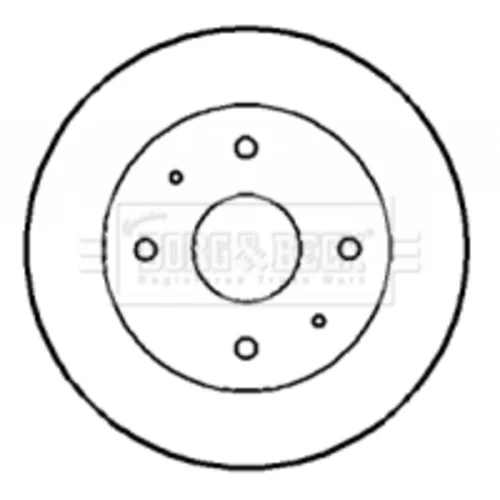 Brzdový kotúč BORG & BECK BBD4145
