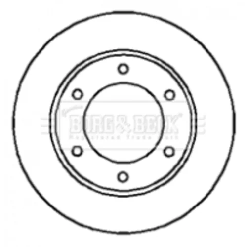 Brzdový kotúč BORG & BECK BBD4217