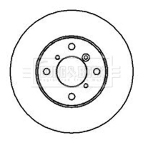Brzdový kotúč BORG & BECK BBD4230 - obr. 1