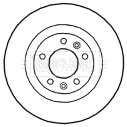 Brzdový kotúč BORG & BECK BBD4669
