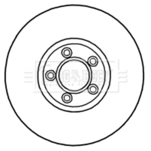 Brzdový kotúč BORG & BECK BBD4691