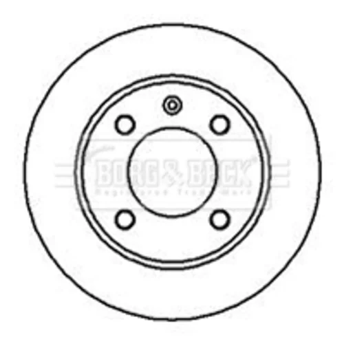 Brzdový kotúč BORG & BECK BBD4738
