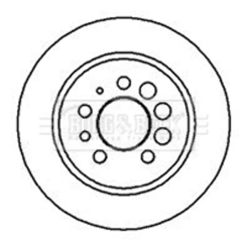 Brzdový kotúč BORG & BECK BBD4862