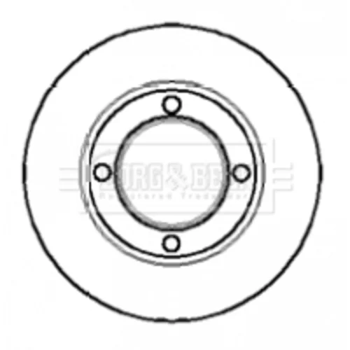 Brzdový kotúč BORG & BECK BBD4867