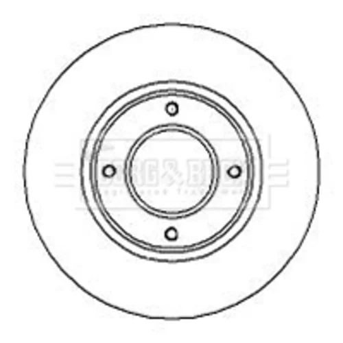 Brzdový kotúč BORG & BECK BBD4893