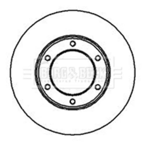 Brzdový kotúč BORG & BECK BBD4916 - obr. 1