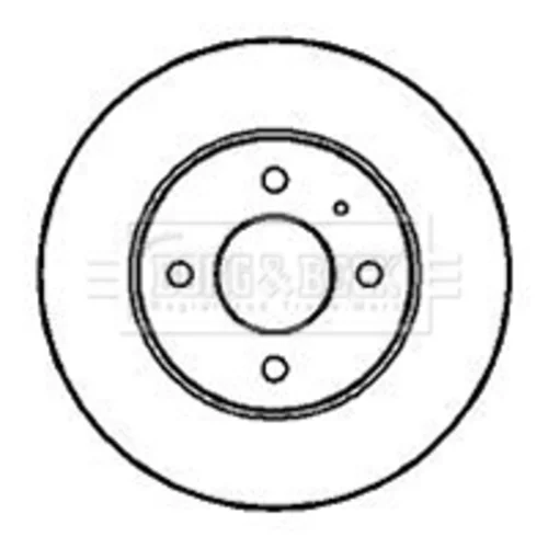 Brzdový kotúč BORG & BECK BBD4926