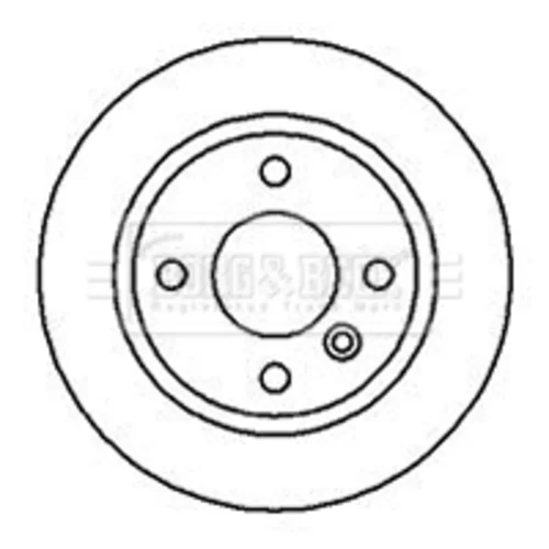 Brzdový kotúč BORG & BECK BBD5041