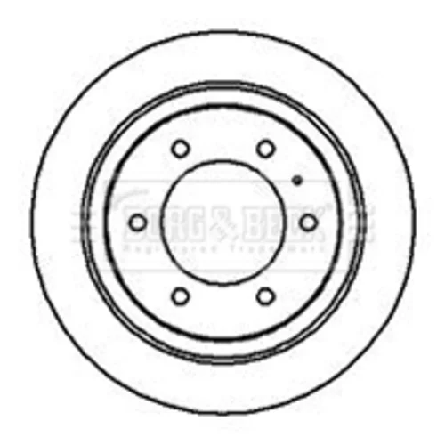 Brzdový kotúč BORG & BECK BBD5115