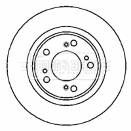 Brzdový kotúč BORG & BECK BBD5129 - obr. 1