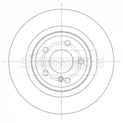 Brzdový kotúč BORG & BECK BBD5413