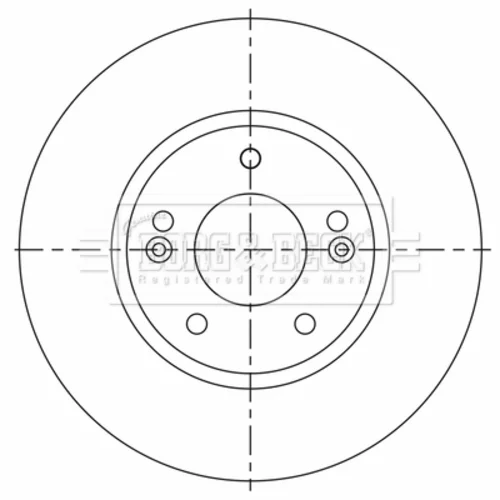Brzdový kotúč BORG & BECK BBD5535 - obr. 1