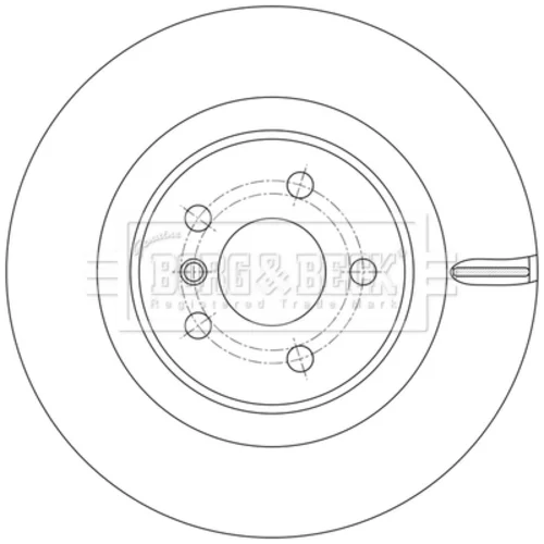 Brzdový kotúč BORG & BECK BBD5611 - obr. 1