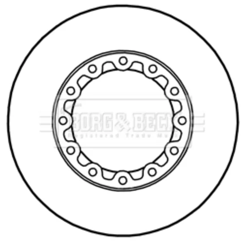 Brzdový kotúč BORG & BECK BBD6020S