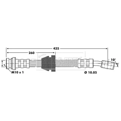 Brzdová hadica BORG & BECK BBH6771