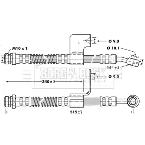 Brzdová hadica BORG & BECK BBH6801
