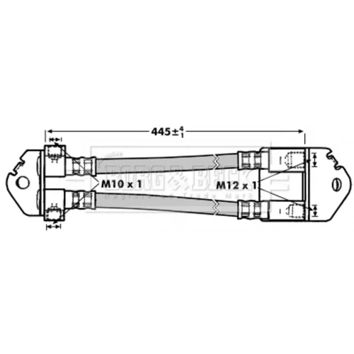 Brzdová hadica BORG & BECK BBH7000
