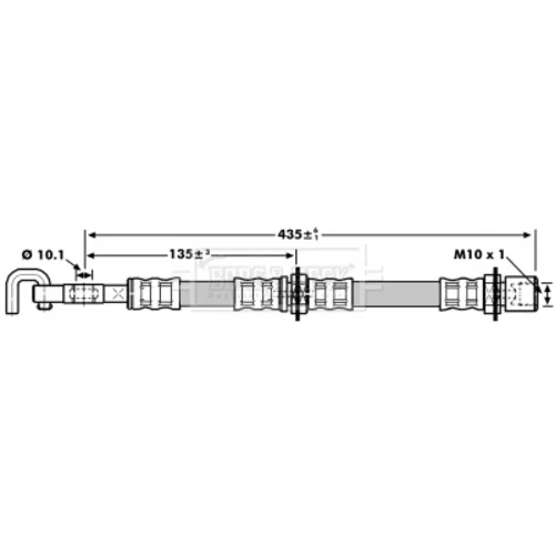 Brzdová hadica BORG & BECK BBH7253