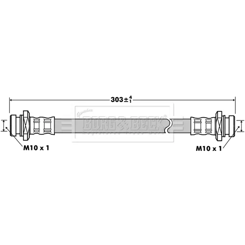 Brzdová hadica BORG & BECK BBH7524