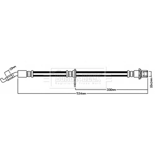 Brzdová hadica BORG & BECK BBH8086 - obr. 1