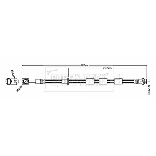 Brzdová hadica BORG & BECK BBH8823