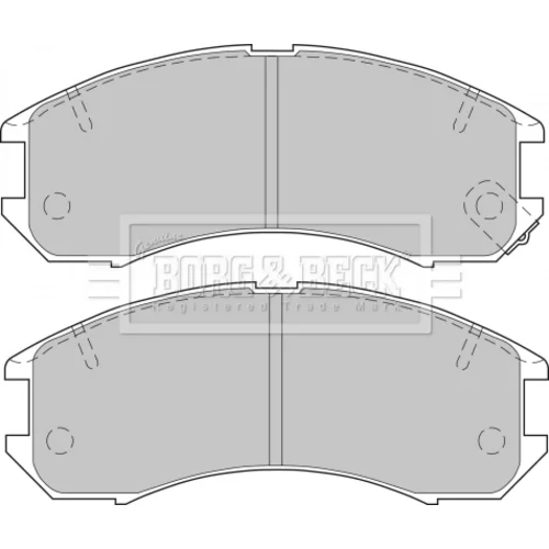 Sada brzdových platničiek kotúčovej brzdy BORG & BECK BBP1162