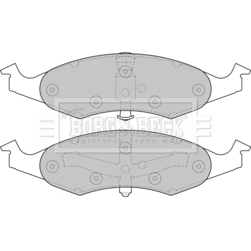 Sada brzdových platničiek kotúčovej brzdy BORG & BECK BBP1368