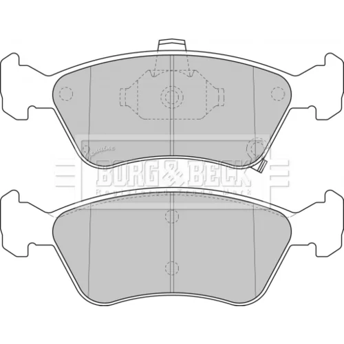 Sada brzdových platničiek kotúčovej brzdy BORG & BECK BBP1684