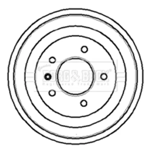 Brzdový bubon BORG & BECK BBR7018