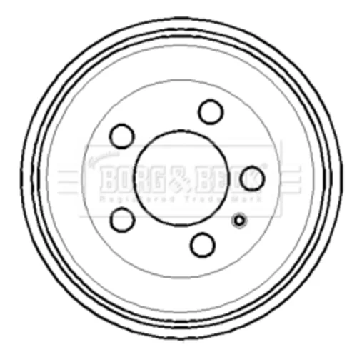 Brzdový bubon BORG & BECK BBR7114