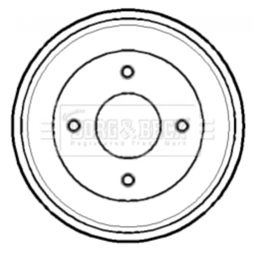Brzdový bubon BORG & BECK BBR7129