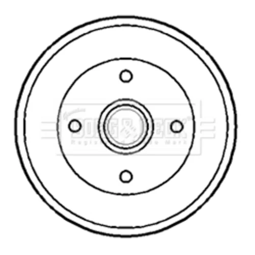 Brzdový bubon BORG & BECK BBR7173