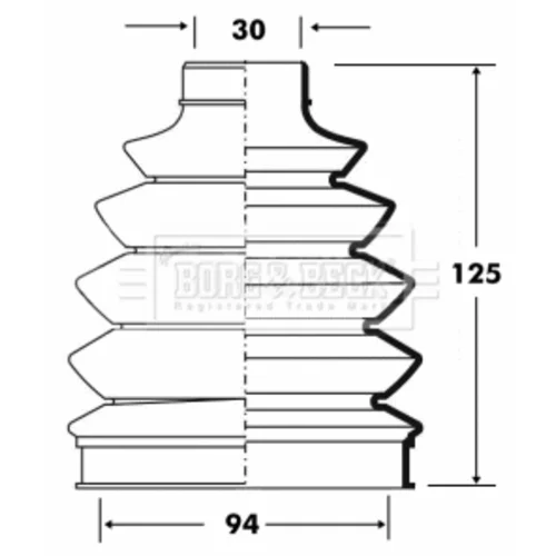 Manžeta hnacieho hriadeľa - opravná sada BORG & BECK BCB6079