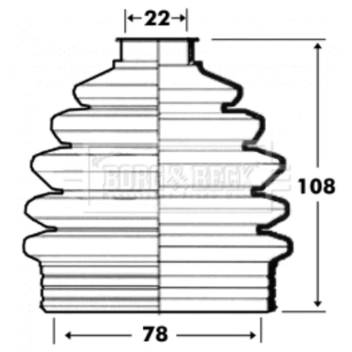 Manžeta hnacieho hriadeľa - opravná sada BORG & BECK BCB6098