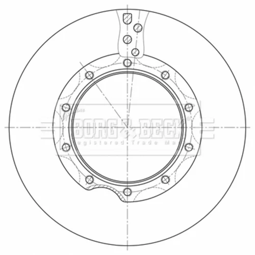 Brzdový kotúč BORG & BECK BBD32632