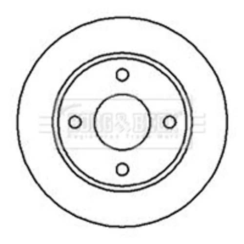 Brzdový kotúč BORG & BECK BBD4077