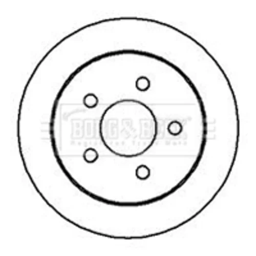 Brzdový kotúč BORG & BECK BBD4211 - obr. 1