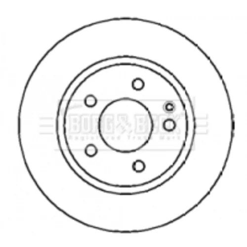Brzdový kotúč BORG & BECK BBD4286